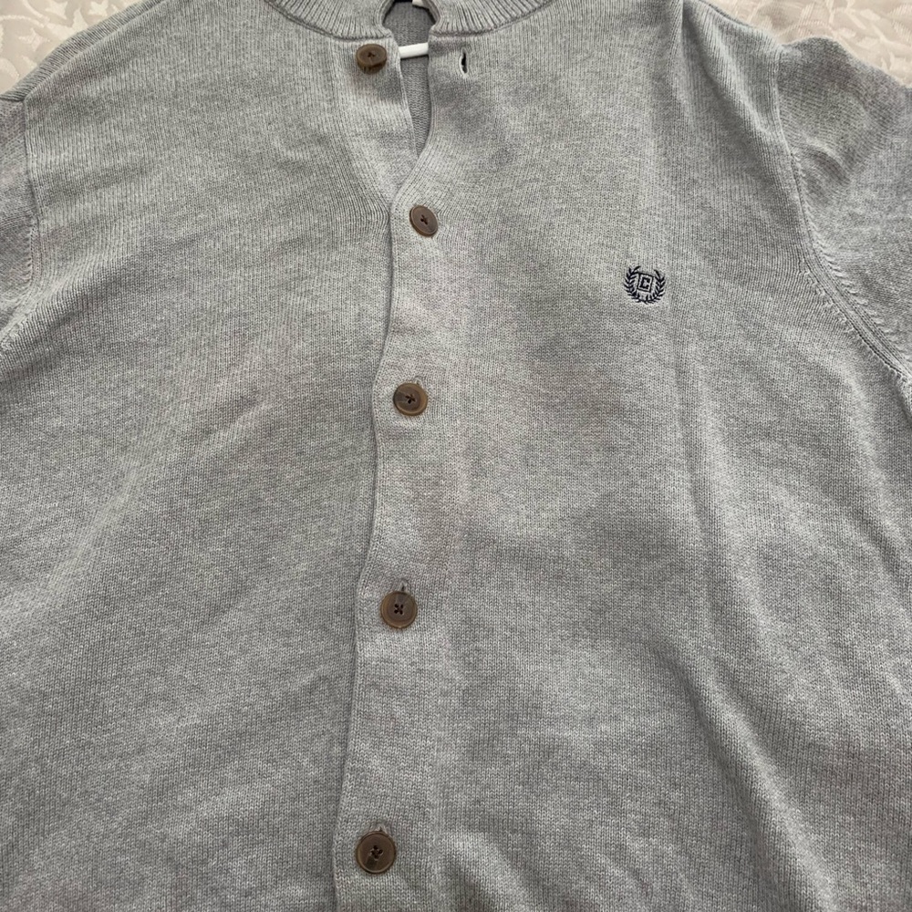 Button down sweater mens